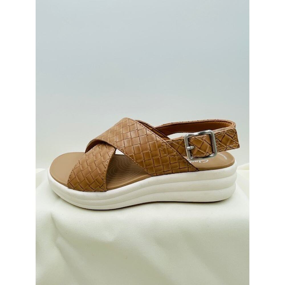 Clarks Brown Woven Slingback Platform Sandals NWOT - Picture 9 of 16
